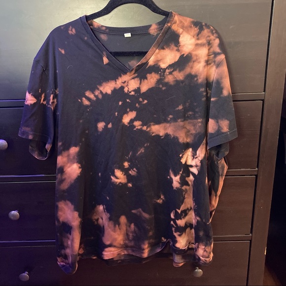 HANDMADE Bleach Tie-dye tshirt - Picture 1 of 2